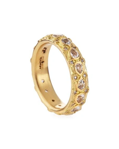Shop Armenta 18k Sueno Lacy Eternity Stackable Ring In Gold
