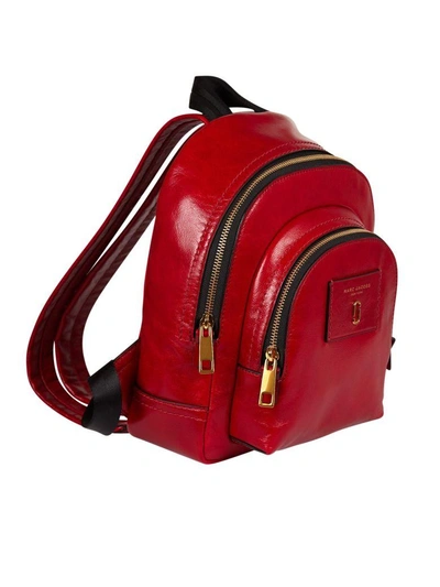 Shop Marc Jacobs Double Zip Backpack In Rosso