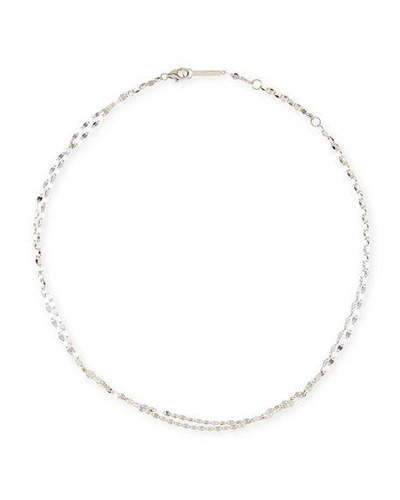 Shop Lana Blake Two-strand Choker Chain Necklace In White/gold