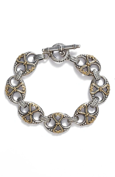 Shop Konstantino 'hebe' Link Toggle Bracelet In Silver/ Gold