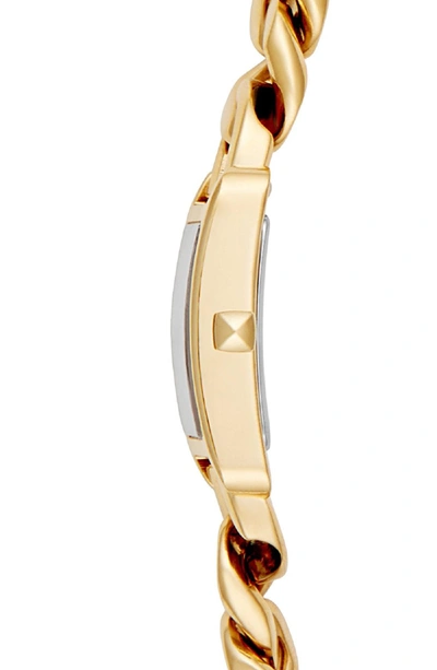 Shop Rebecca Minkoff Moment Chain Wrap Bracelet Watch, 19mm X 30mm In Gold/ Black/ Gold