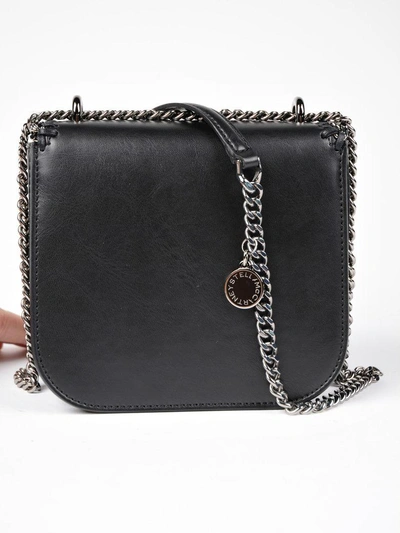 Shop Stella Mccartney Falabella Box Mini Shoulder Bag In Black
