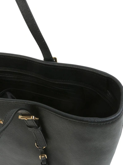 Shop Michael Michael Kors Jet Set Travel Medium Shoulder Bag In Nero