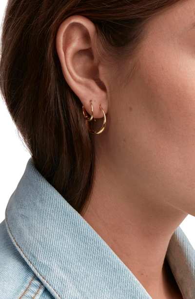 Shop Tom Wood Ear Loop Earrings In 9k Gold