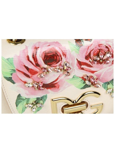 Shop Dolce & Gabbana Womens Shoulder Bag Wifi Medium Leather Ice Color In Pink