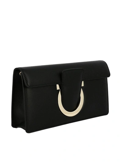 Shop Ferragamo Clutch Shoulder Bag Women Salvatore  In Black