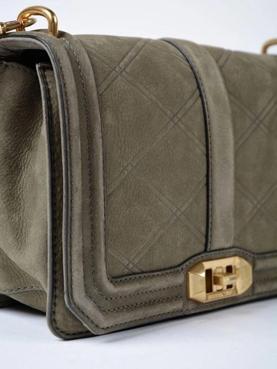 Shop Rebecca Minkoff Love Crossbody In Olive