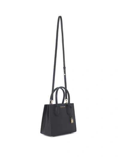 Shop Michael Kors Handbag Model Mercer Messenger In Black Tumbled Leather In Nero