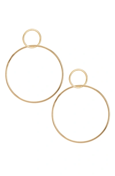 Shop Jules Smith Circle Hoop Earrings In Gold