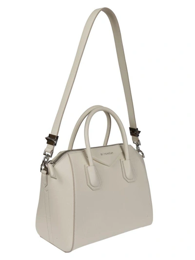 Shop Givenchy Small Antigona Tote In Bianco