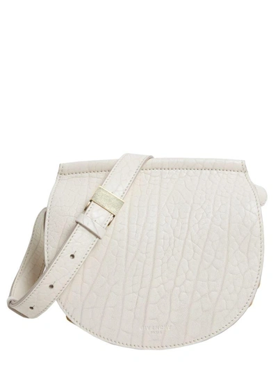 Shop Givenchy Mini Infinity Saddle Bag In Bianco