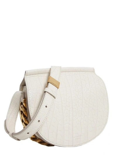 Shop Givenchy Mini Infinity Saddle Bag In Bianco