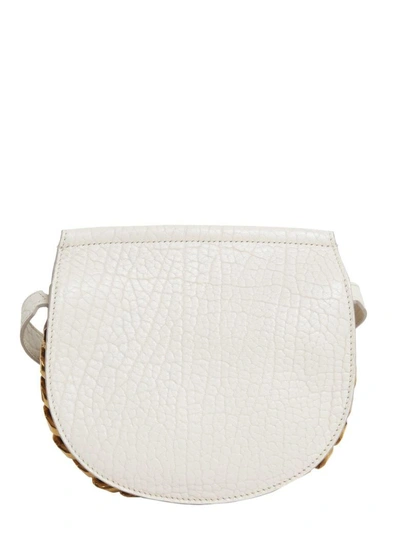 Shop Givenchy Mini Infinity Saddle Bag In Bianco