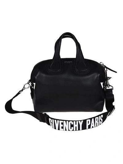 Shop Givenchy Nightingale Shoulder Bag In Nero