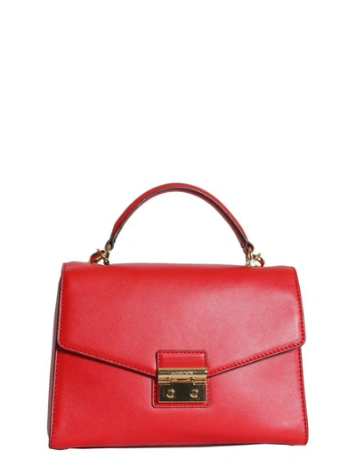 Shop Michael Michael Kors Sloan Medium Messenger Bag In Rosso