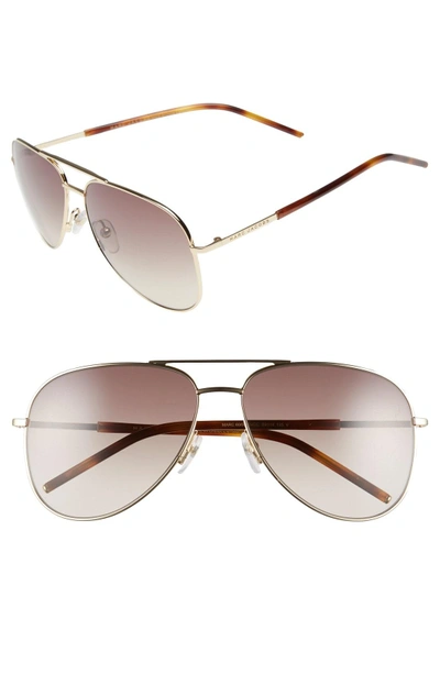 Shop Marc Jacobs 59mm Aviator Sunglasses - Gold