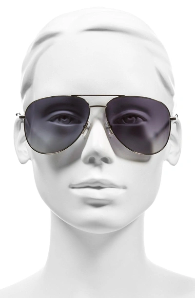 Shop Marc Jacobs 59mm Aviator Sunglasses - Palladium/ Black
