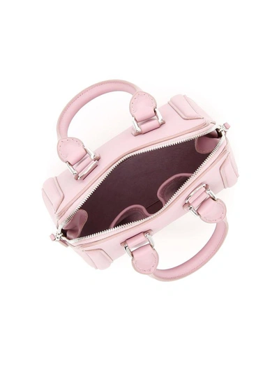 Shop Alexander Mcqueen Small Heroine Bag In Heatherrosa