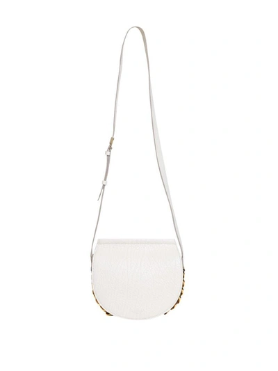 Shop Givenchy Infinity Leather Bag In Bianco