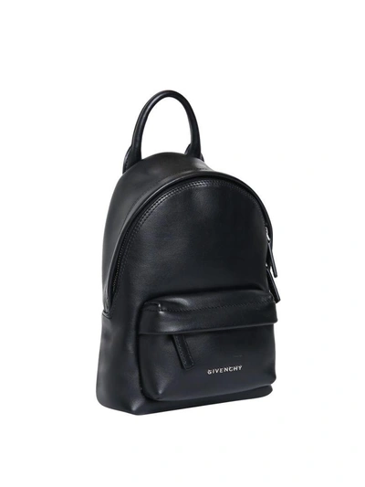 Shop Givenchy Nano Leather Backpack In Nero
