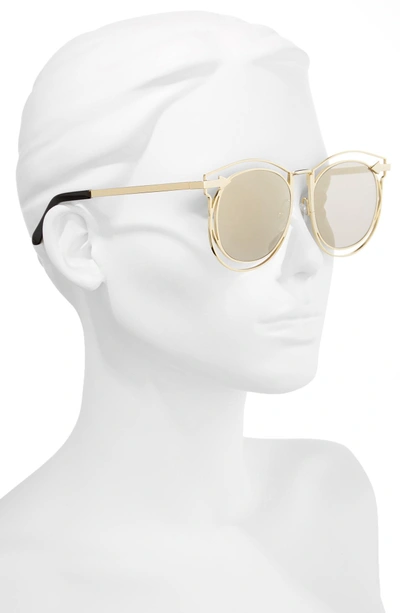 Shop Karen Walker Superstars - Simone 54mm Sunglasses - Gold