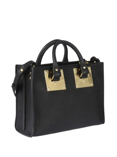Shop Sophie Hulme Albion Small East West Tote In Black