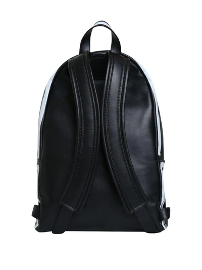 Shop Givenchy Logo Leather Backpack In Nero