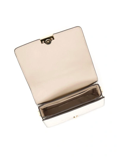 Shop Michael Michael Kors Clutch With Strap In Champagne|metallico