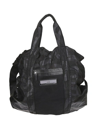 Shop Adidas By Stella Mccartney Graphic Print Gym Backpack In Black