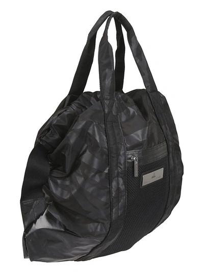 Shop Adidas By Stella Mccartney Graphic Print Gym Backpack In Black