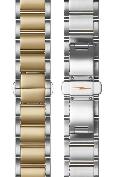 Shop Shinola Gail Bracelet Watch, 36mm In Silver/ Mop/ Gold