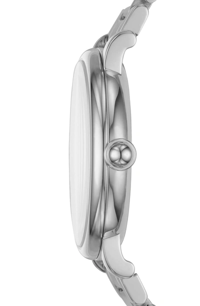 Shop Marc Jacobs Classic Bracelet Watch, 36mm In Silver/ White/ Silver