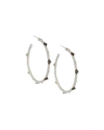 Shop Armenta New World Crivelli Diamond Hoop Earrings