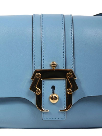 Shop Paula Cademartori Gigi Small Crossbody Bag In Azzurro