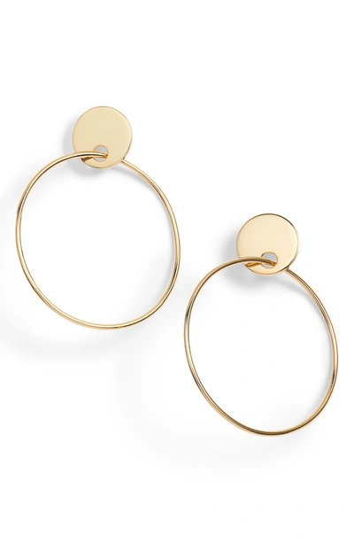 Shop Jules Smith Imogen Hoop Earrings In Gold