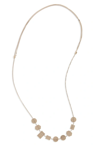 Shop Madewell Holding Pattern Necklace In Light Silver Ox