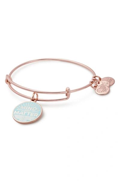 Shop Alex And Ani Mind Over Matter Expandable Charm Bangle (nordstrom Exclusive) In Rose Gold