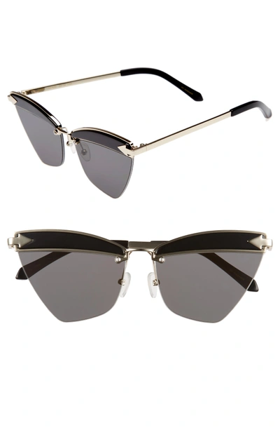 Shop Karen Walker Sadie 59mm Cat Eye Sunglasses - Black