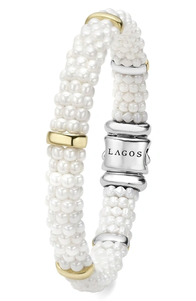 Shop Lagos 'white Caviar' Station Bracelet