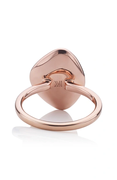 Shop Monica Vinader Nura Teardrop Ring In Rose Gold