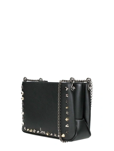 Shop Christian Louboutin Triloubi Small Chain Bag In Black