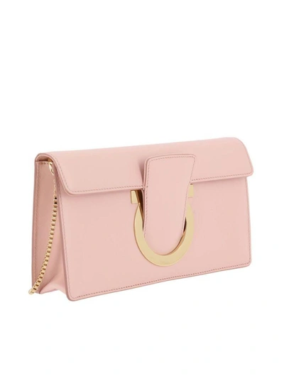 Shop Ferragamo Clutch Shoulder Bag Women Salvatore  In Pink