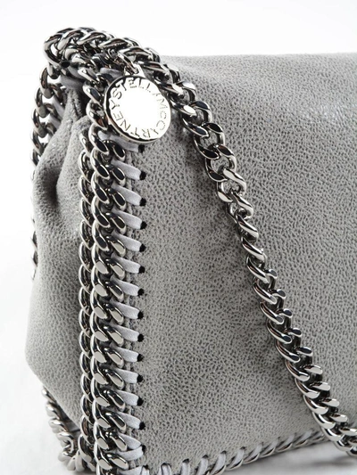 Shop Stella Mccartney Falabella Crossbody Bag In Light Grey