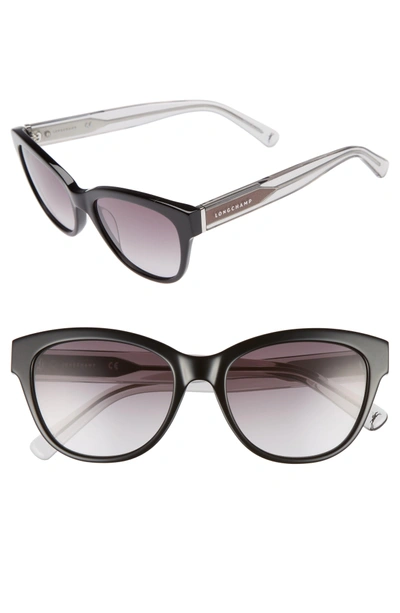 Shop Longchamp 54mm Gradient Lens Sunglasses - Black