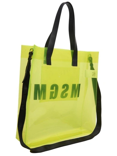 Shop Msgm Bag In Giallo