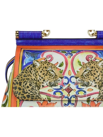 Shop Dolce & Gabbana Medium Sicily Bag In Multicolor