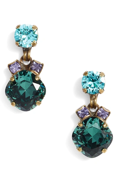 Shop Sorrelli Balsam Crystal Drop Earrings In Multi