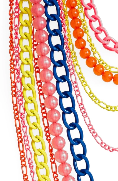 Shop Adia Kibur Layered Link Necklace In Multi