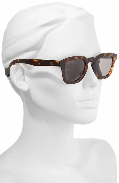 Shop Moncler 47mm Sunglasses - Dark Havana / Smoke
