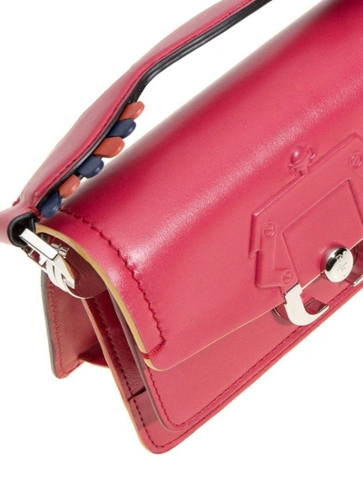 Shop Paula Cademartori Twi Twi Leather Bag In Fuchsia